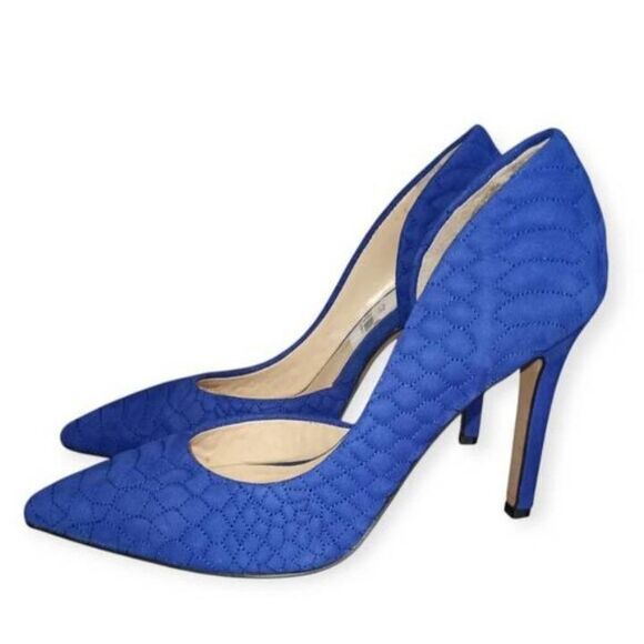 JESSICA SIMPSON COBALT BLUE CALDAS PUMPS SZ.7 EUC. - Picture 3 of 9